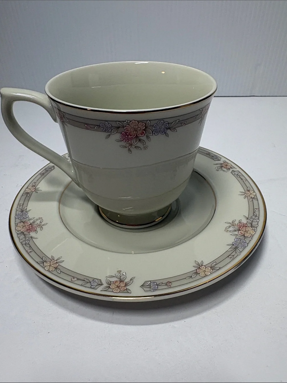 Sango Regency Collection Monroe China Footed Cup & Saucer